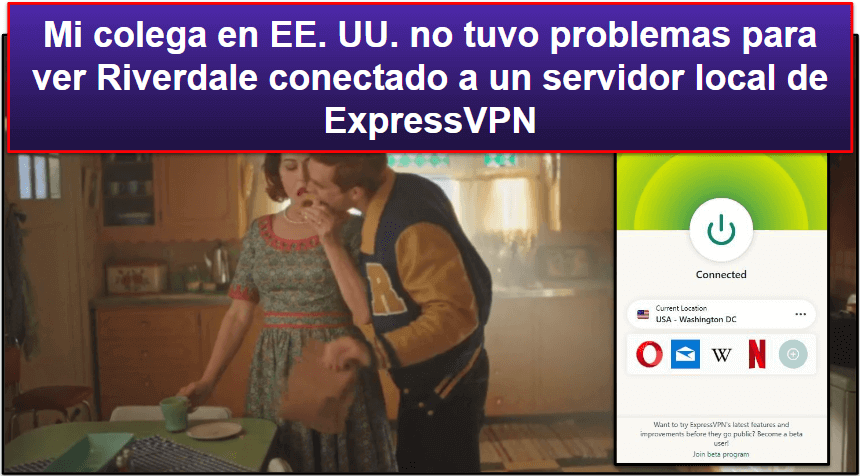 🥇1. ExpressVPN — La mejor VPN para ver Riverdale en 2026