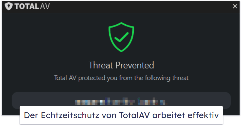 TotalAV Sicherheitsfunktionen