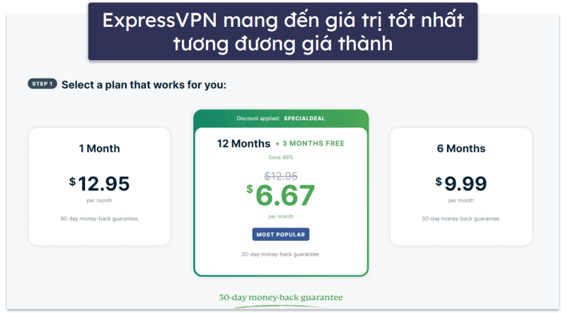 🥇1. ExpressVPN – VPN tốt nhất trong 2024 Khả năng bảo mật, tốc độ &amp; hiệu suất hàng đầu