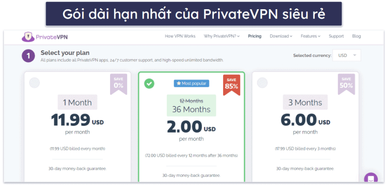 6. PrivateVPN – VPN tốt cho phát trực tuyến