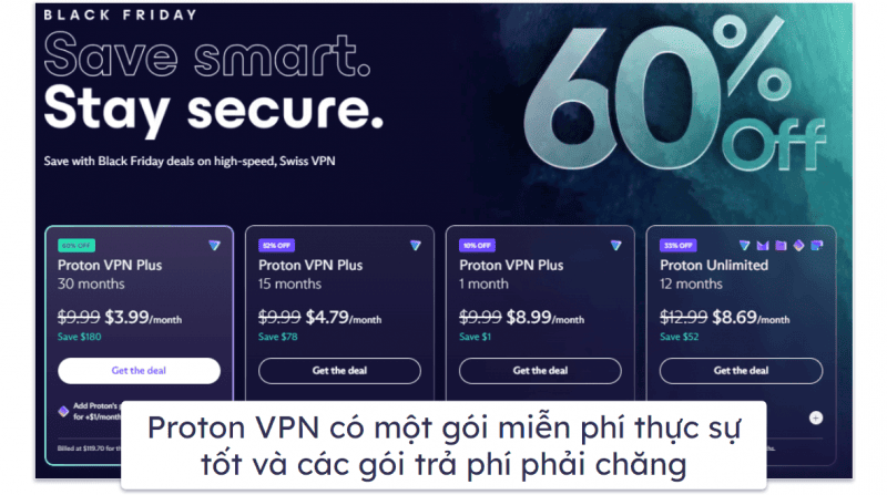 7. Proton VPN – Các tính năng bảo vệ quyền riêng tư tuyệt vời và tốc độ nhanh