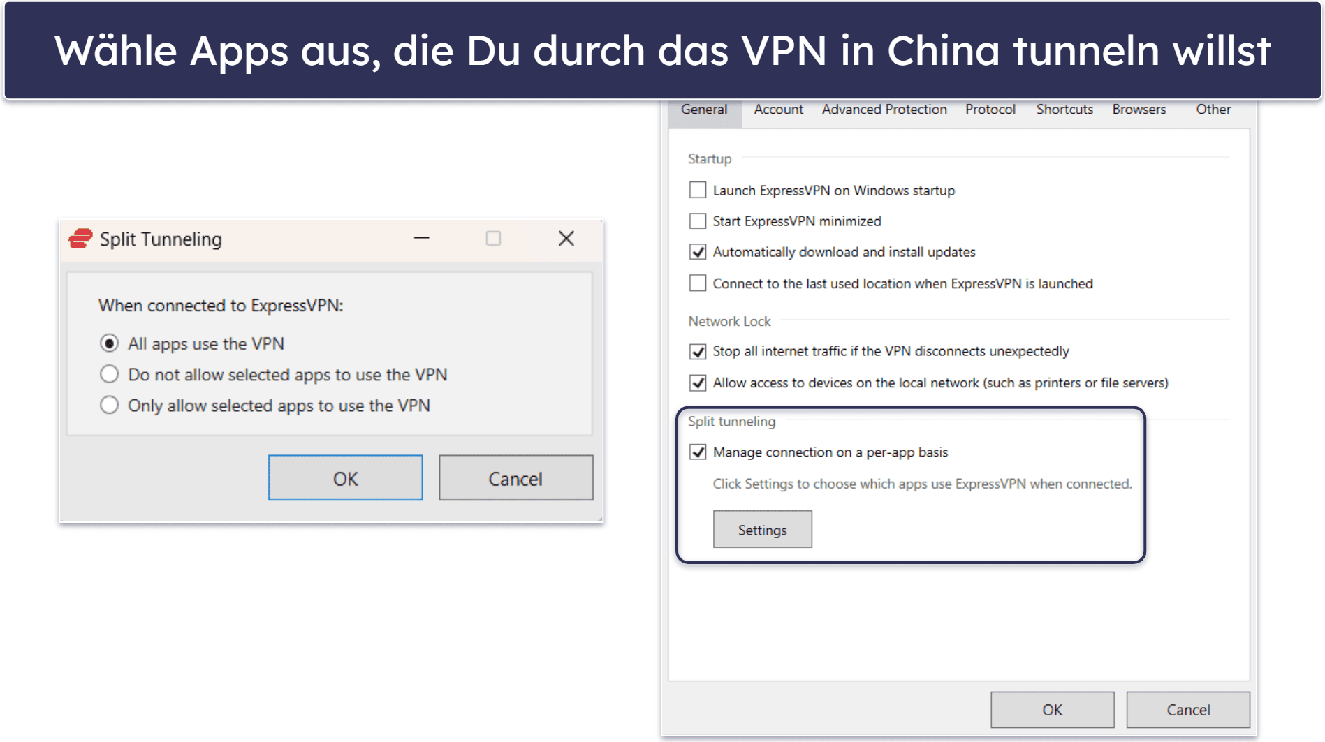 🥇1. ExpressVPN – bestes VPN für China