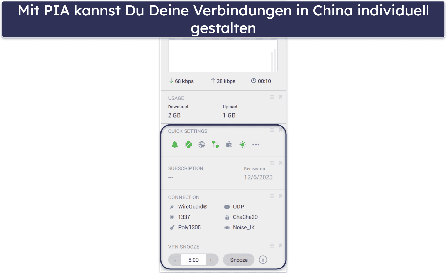 🥈2. Private Internet Access – sehr sichere NordVPN-Alternative für China