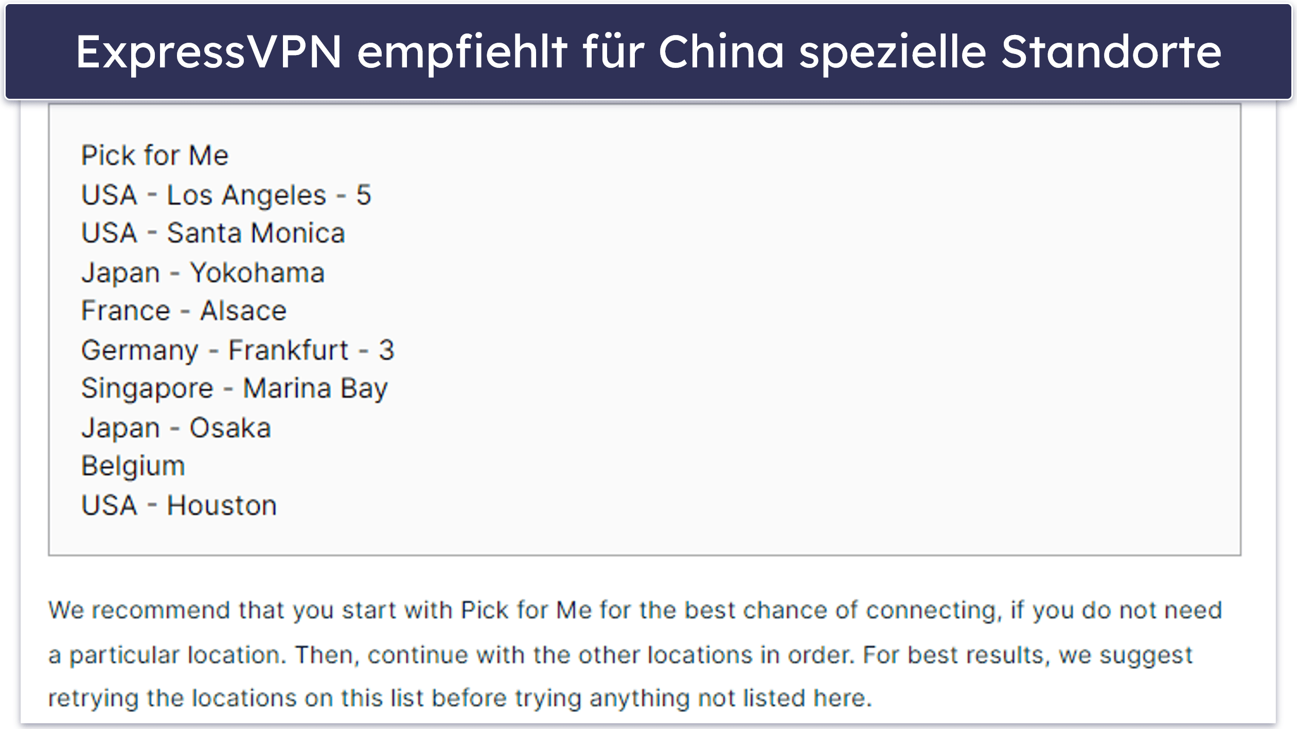 🥇1. ExpressVPN – bestes VPN für China