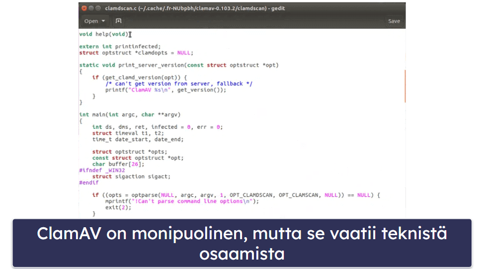 Paras ilmainen virustorjunta Linuxille – ClamAV