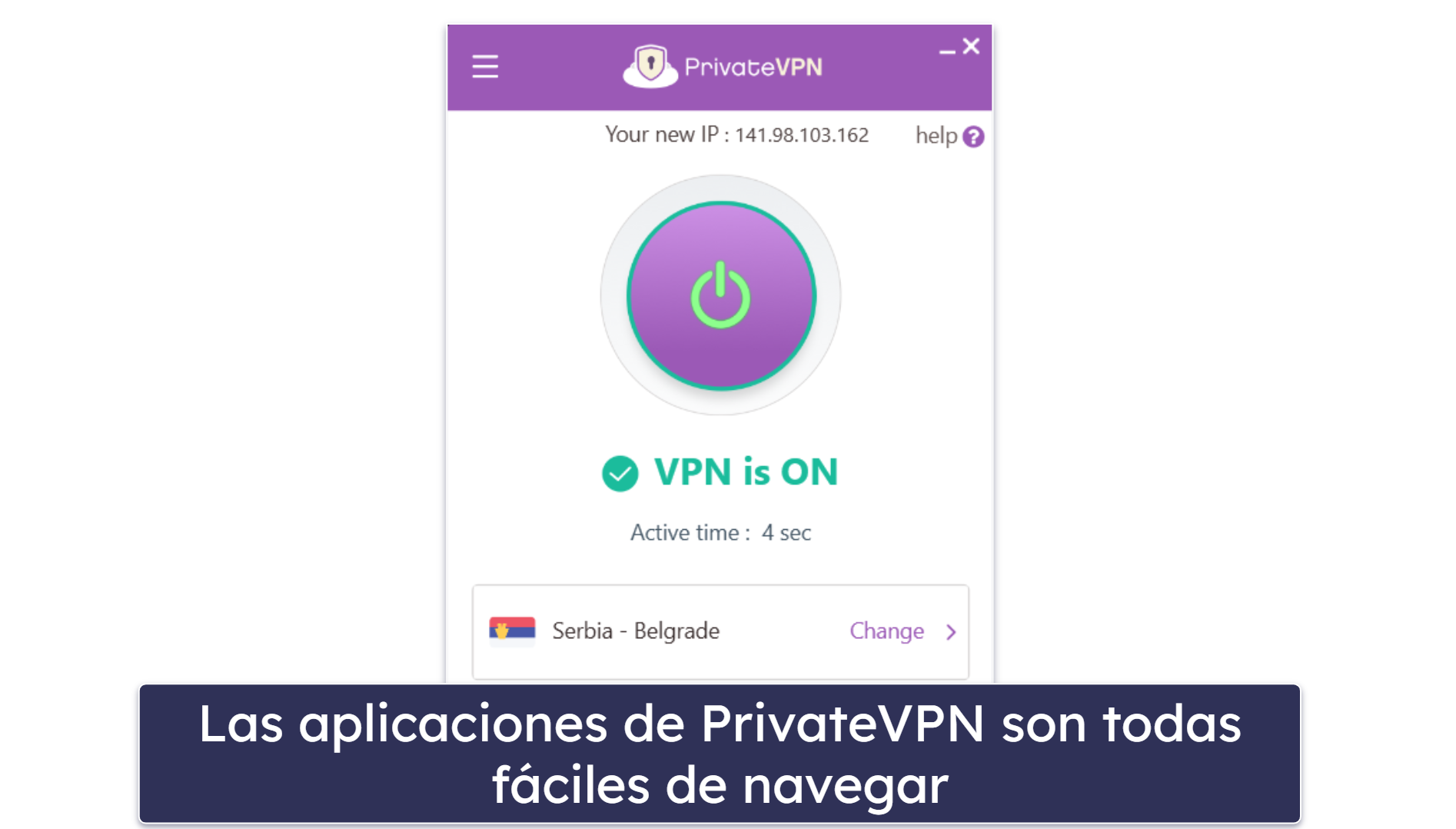 6. PrivateVPN: ideal para principiantes