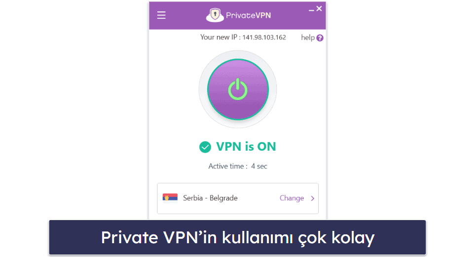 6. PrivateVPN: Yeni Başlayanlar için En İyi VPN