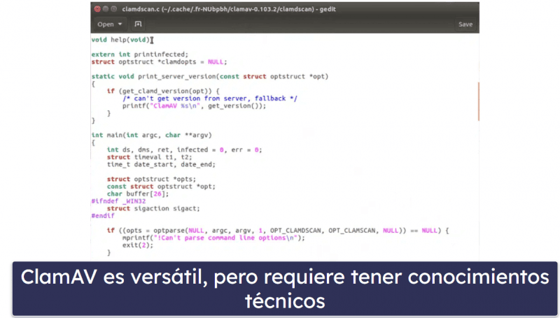Mejor antivirus gratis para Linux: ClamAV