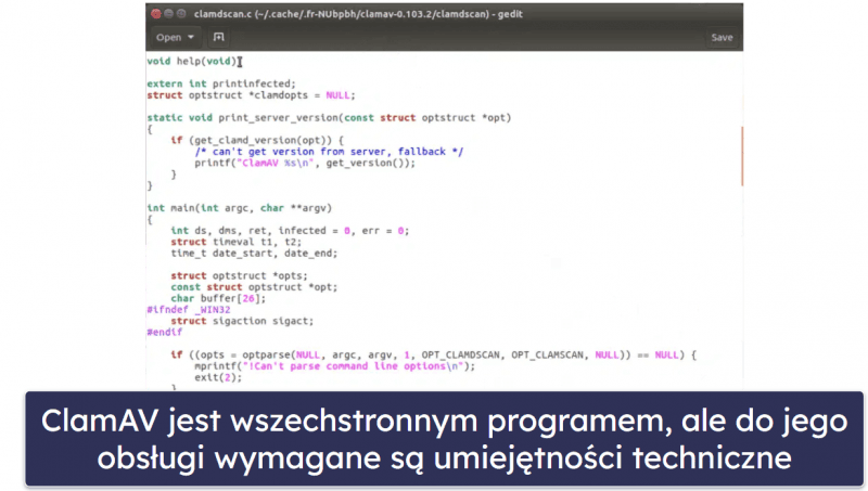 Najlepszy darmowy antywirus na Linuxa: ClamAV