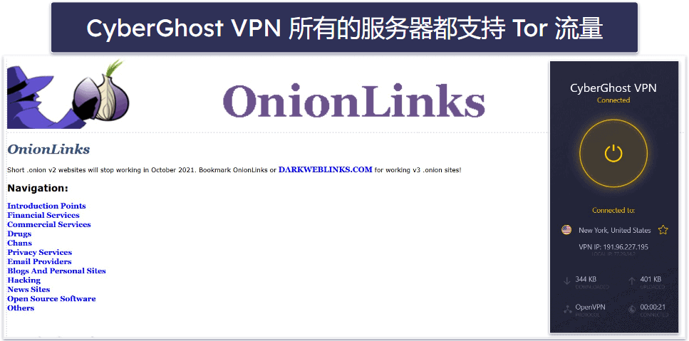 CyberGhost VPN 功能