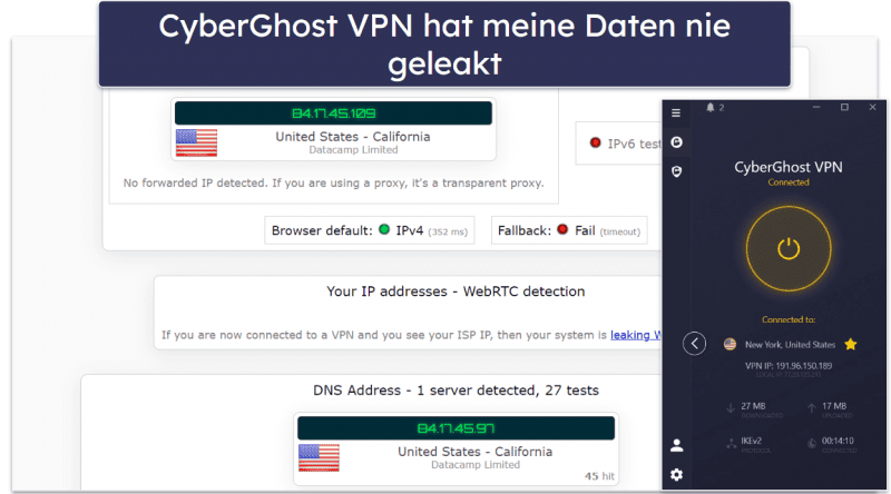 CyberGhost VPN – Funktionen