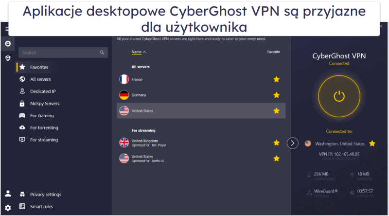 Łatwość obsługi CyberGhost VPN: Aplikacje mobilne i desktopowe