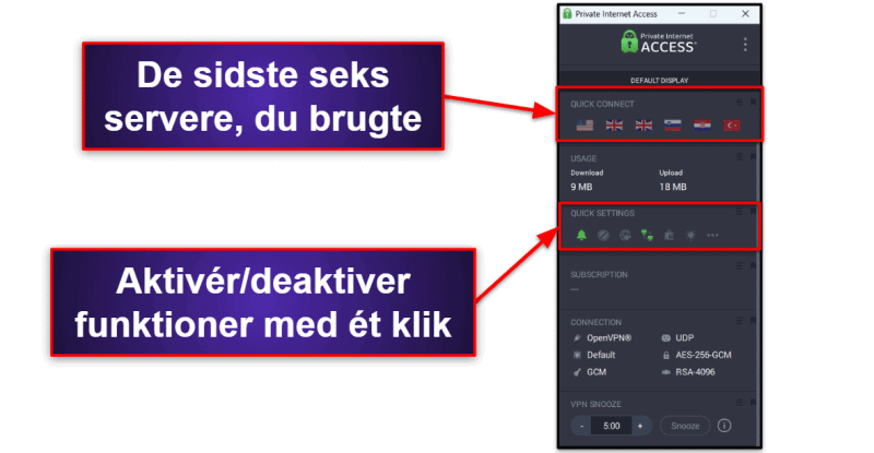 🥈2. Private Internet Access: Fantastiske privatlivsfunktioner