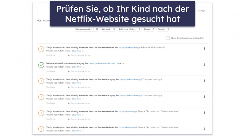🥈2. Norton Family — Benutzerfreundliche App zum Festlegen von Zeitlimits für Netflix