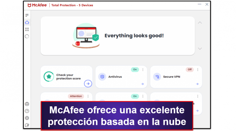 🥉3. McAfee: protección impecable contra malware con excelentes planes familiares