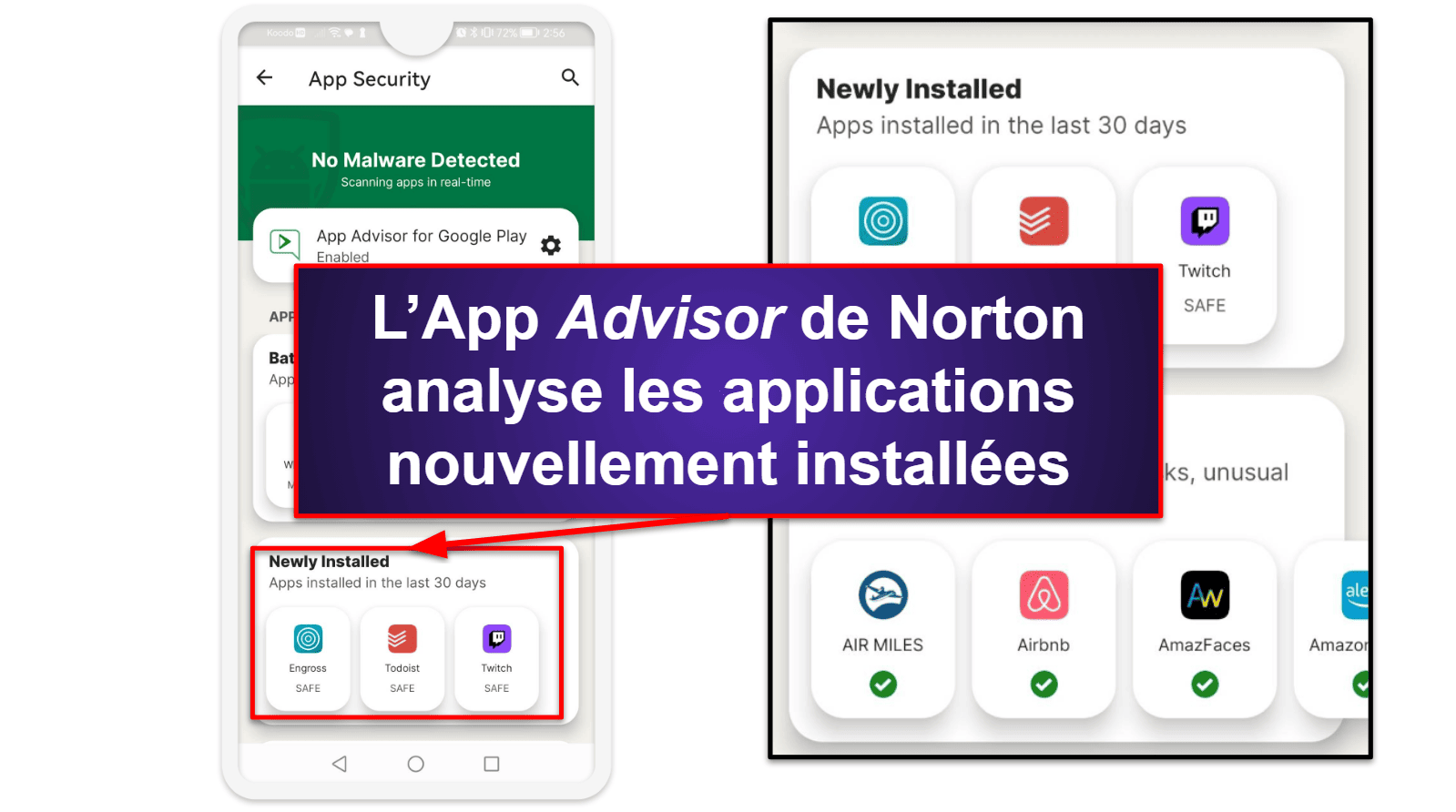 Application mobile de Norton 360