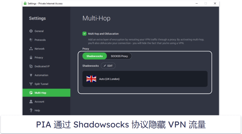🥈2. Private Internet Access：为在中国使用 Gmail 提供强大隐私保护