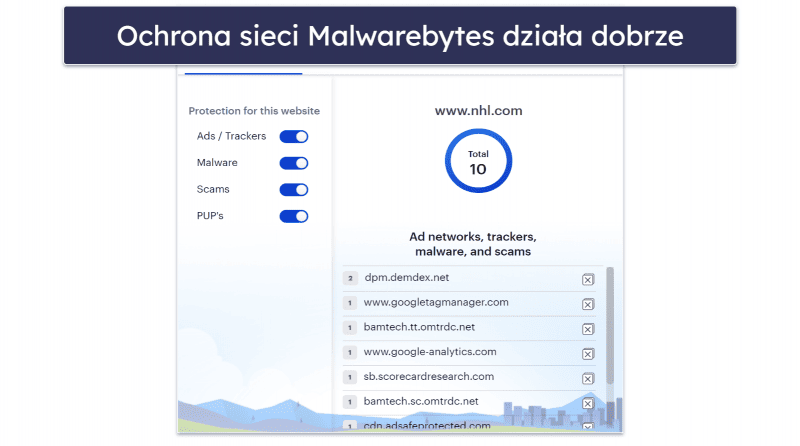 10. Malwarebytes — najlepsza opcja do podstawowej ochrony