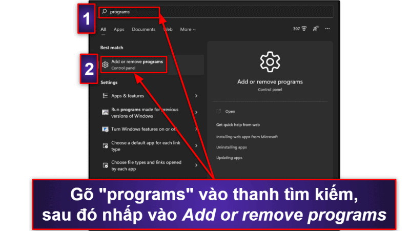 Cách gỡ cài đặt &amp; xóa hoàn toàn các tệp ExpressVPN khỏi thiết bị của bạn