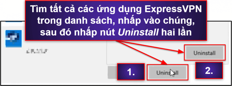 Cách gỡ cài đặt &amp; xóa hoàn toàn các tệp ExpressVPN khỏi thiết bị của bạn