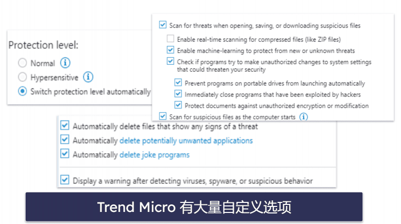 9. Trend Micro：最出众的网页保护功能