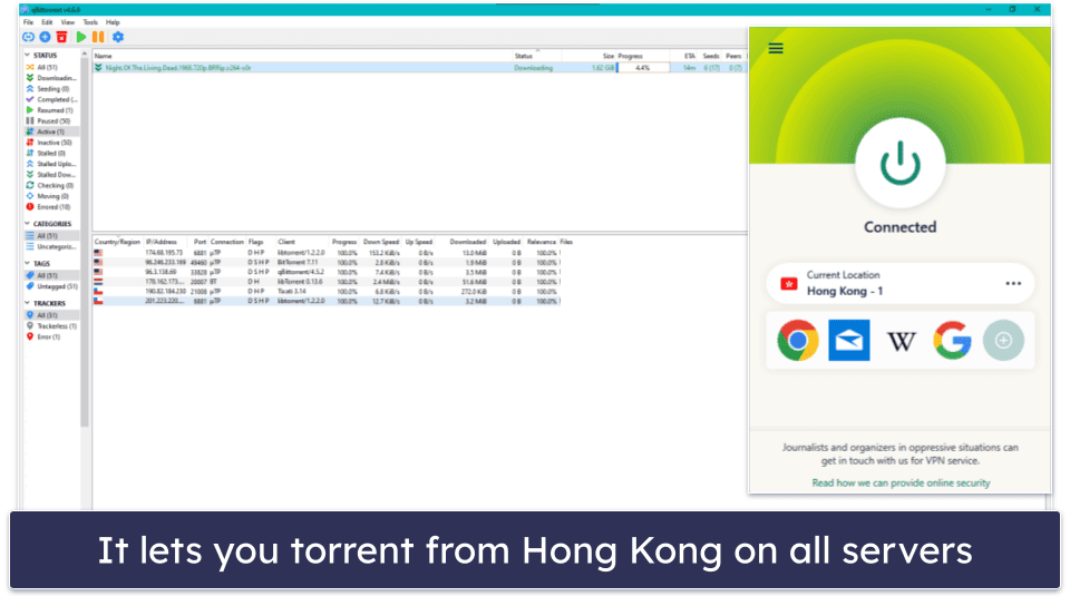 🥇 1. ExpressVPN — Best Overall VPN for Hong Kong in 2024