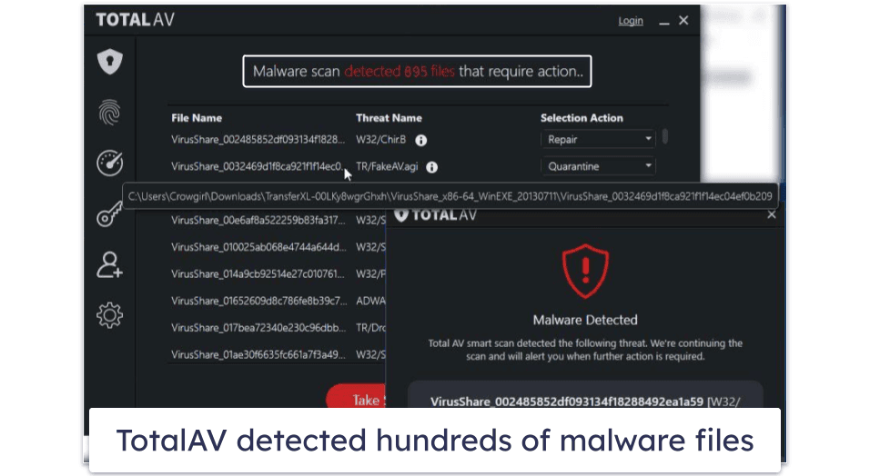🥉3. TotalAV — Best Antivirus + VPN Combo for Windows