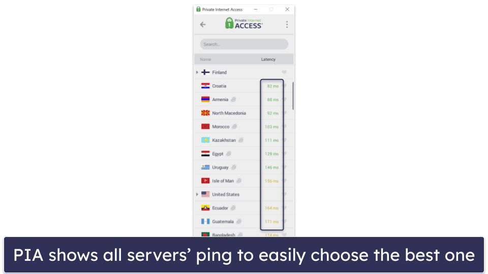 🥈2. Private Internet Access — Highly Customizable VPN for Xbox With Strong Security