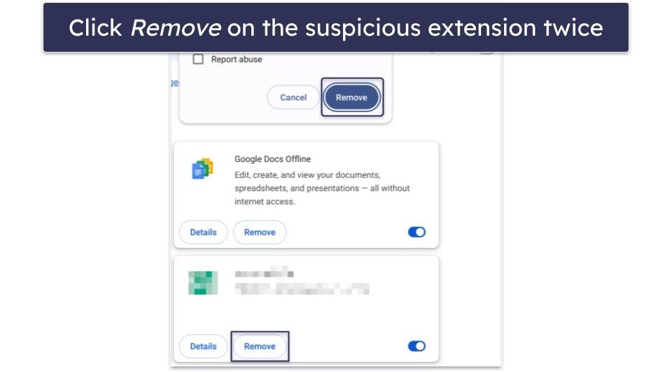 Step 3. Remove Suspicious Extensions and Apps from your Chromebook