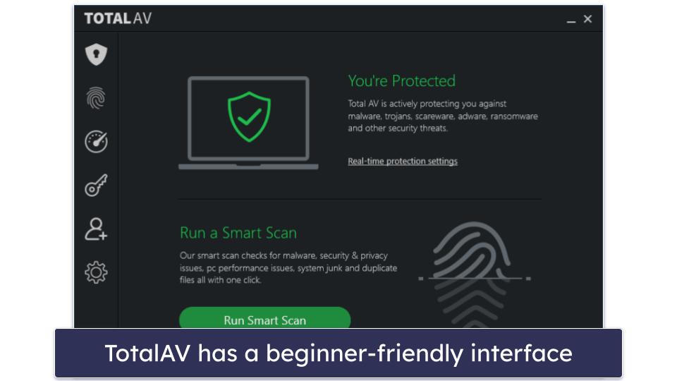 🥉3. TotalAV — Good Spyware Protection for Beginners