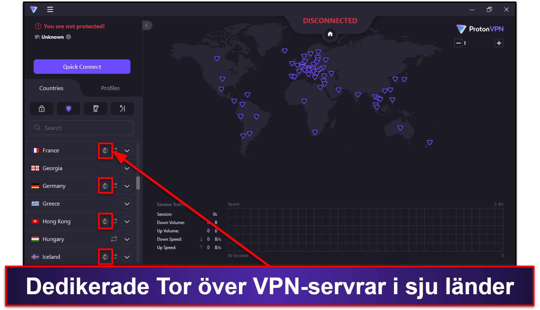 7. Proton VPN  – Utmärkt integritet och snabba hastigheter