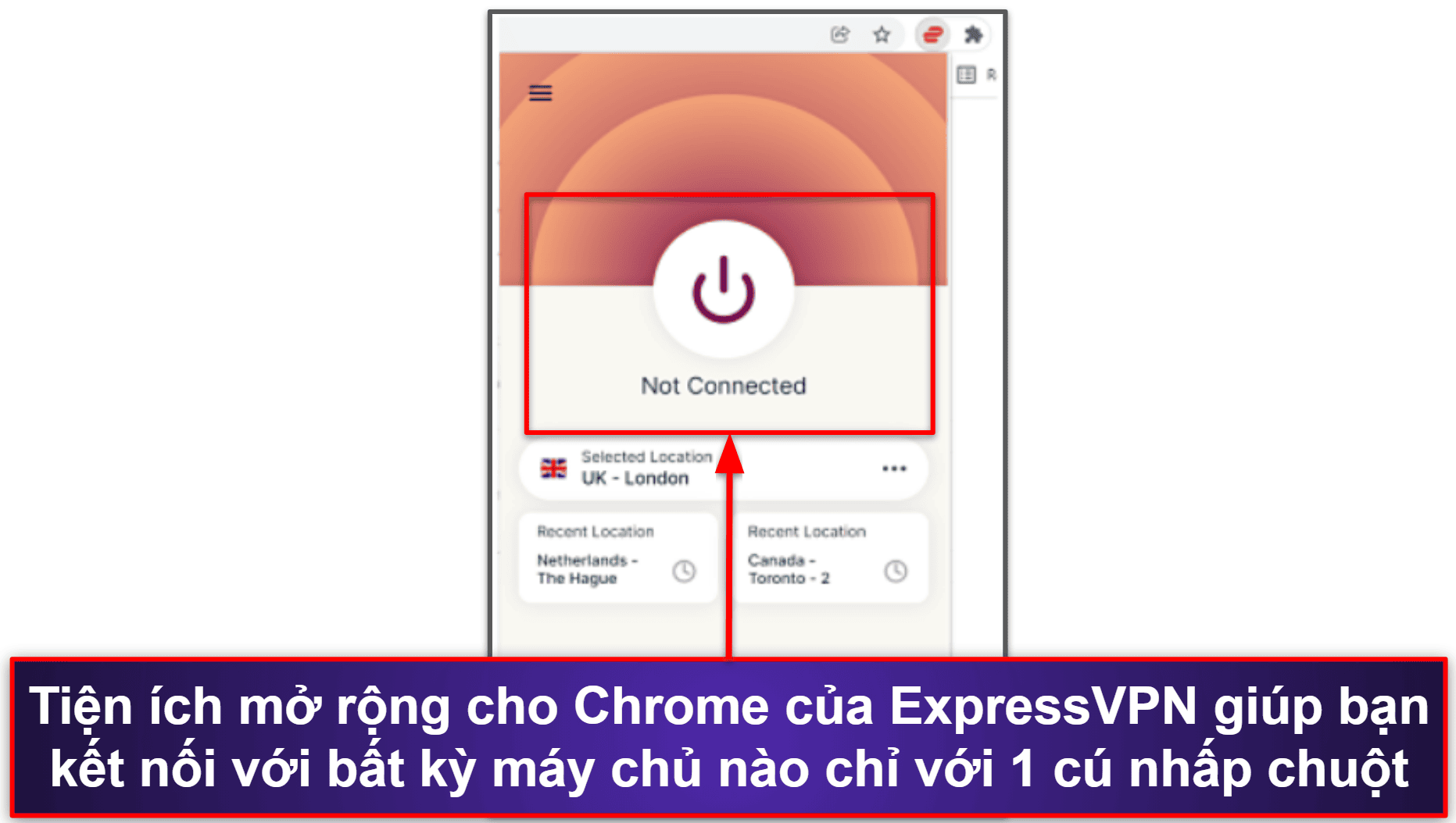 🥇1. ExpressVPN — VPN tốt nhất về tổng thể cho Chrome