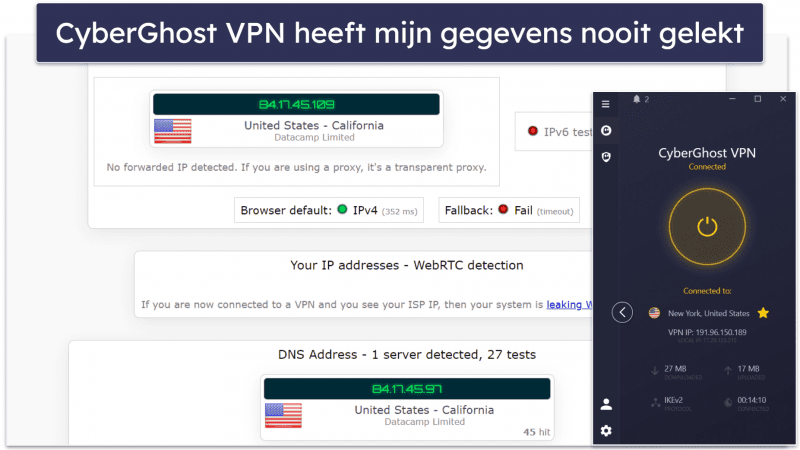 CyberGhost VPN – Functies
