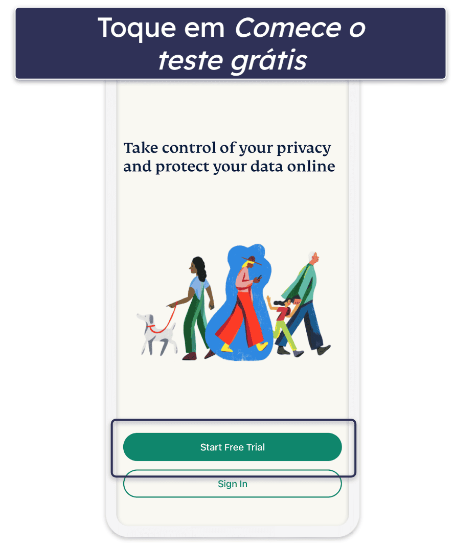 Como Solicitar o Teste Grátis de 7 dias da ExpressVPN (Somente para Celular)