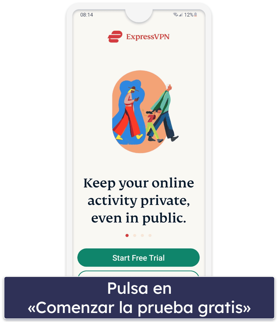 Cómo conseguir la prueba gratis de 7 días de ExpressVPN (solo para dispositivos móviles)