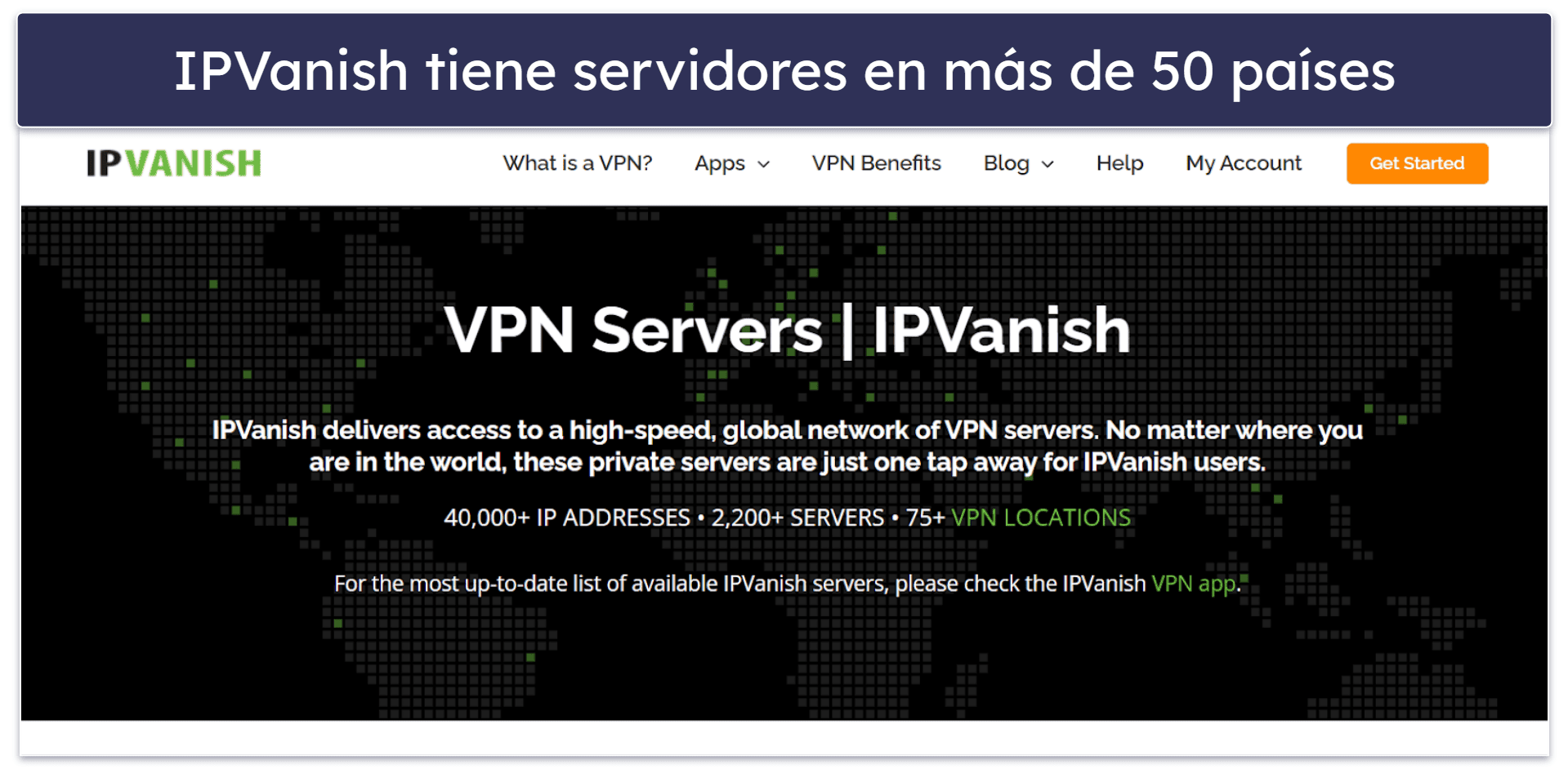 IPVanish para obtener direcciones IP y servidores