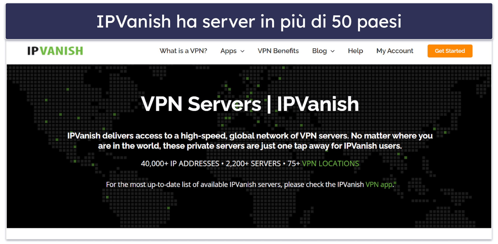 Server e Indirizzi IP di IPVanish