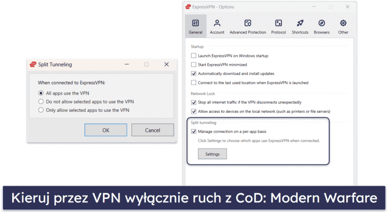 🥇 1. ExpressVPN: Najlepszy VPN dla Call of Duty: Modern Warfare 3