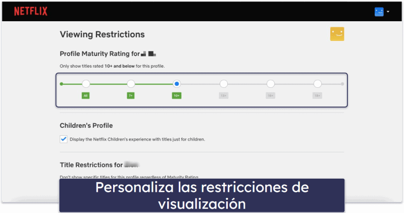 Cómo configurar el control parental en Netflix