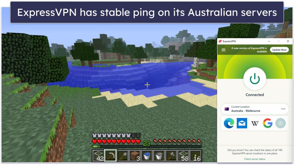 🥇1. ExpressVPN — Best Overall VPN for Australia in 2024
