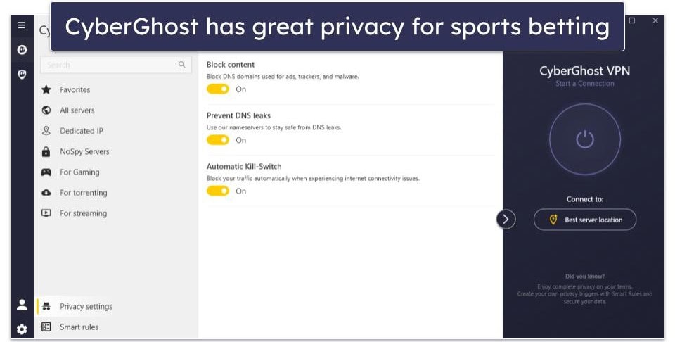 Best VPNs for Sports Betting