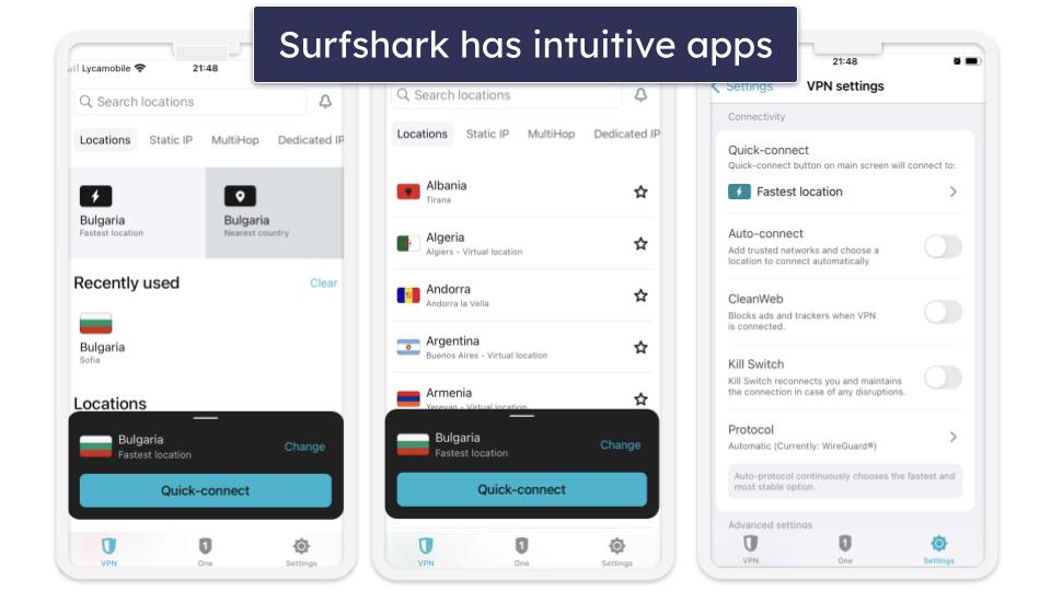 5. Surfshark — Intuitive VPN With Unlimited Simultaneous Connections
