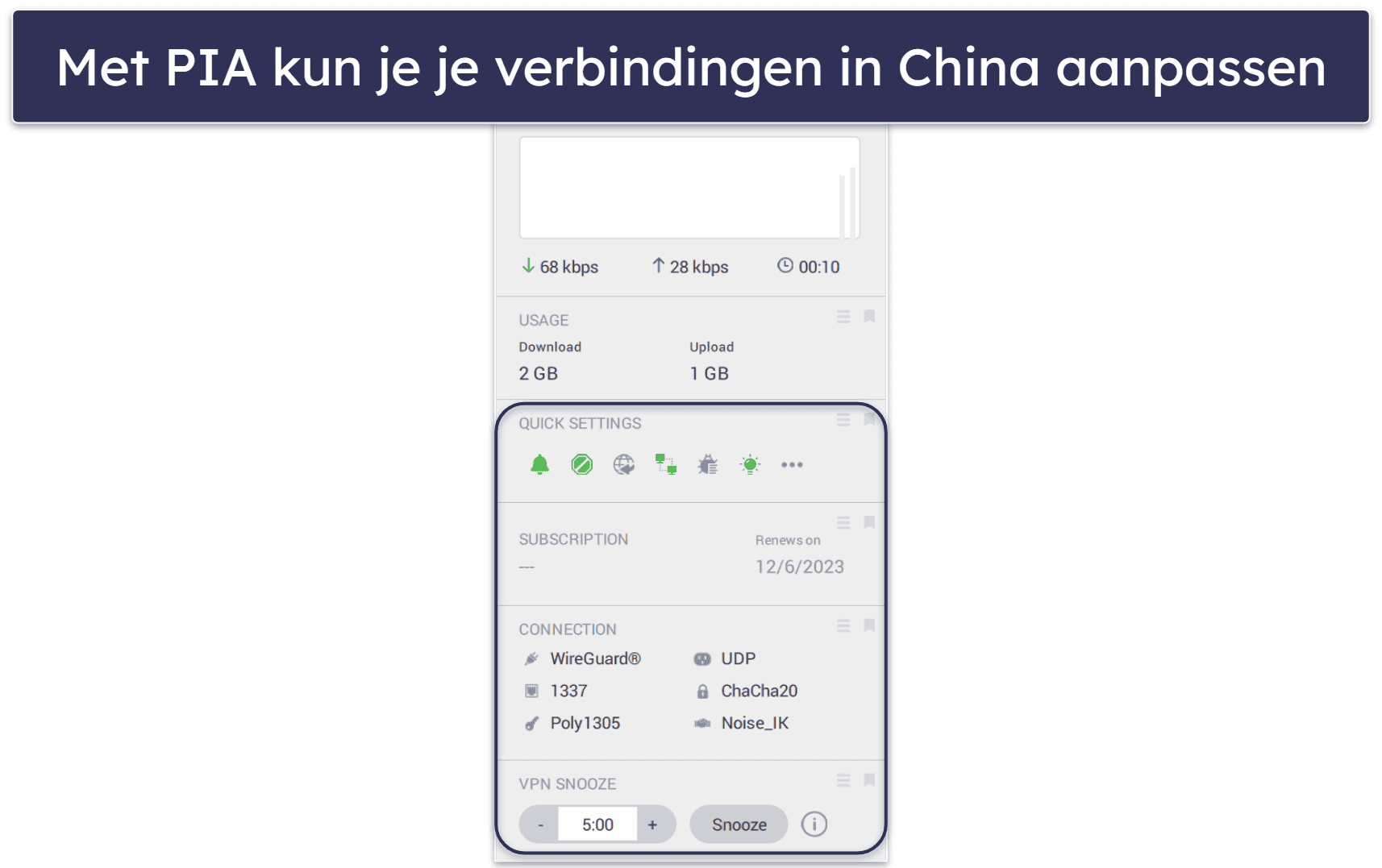🥈2. Private Internet Access — zeer veilig alternatief voor NordVPN voor China