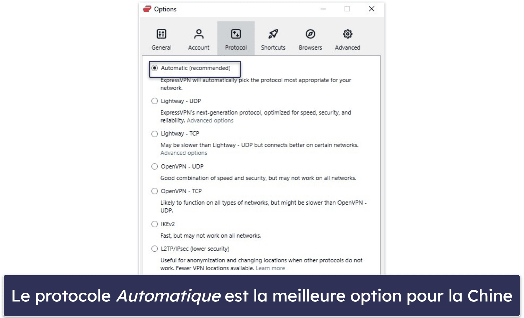 🥇1. ExpressVPN : le meilleur VPN pour utiliser WhatsApp en Chine en 2026
