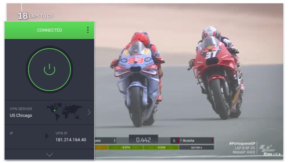 🥈2. Private Internet Access — Good VPN for Streaming MotoGP in the US