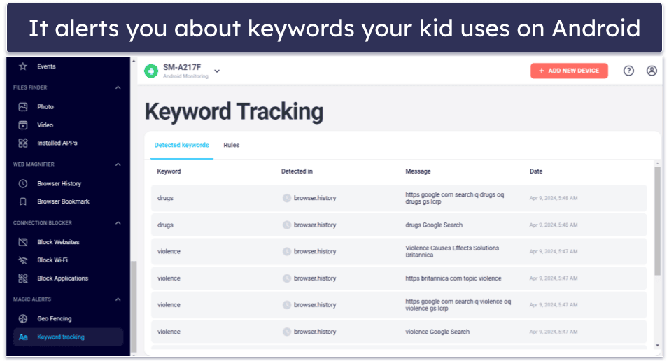 8. Eyezy — Good for Monitoring Your Kids’ Texts & Emails