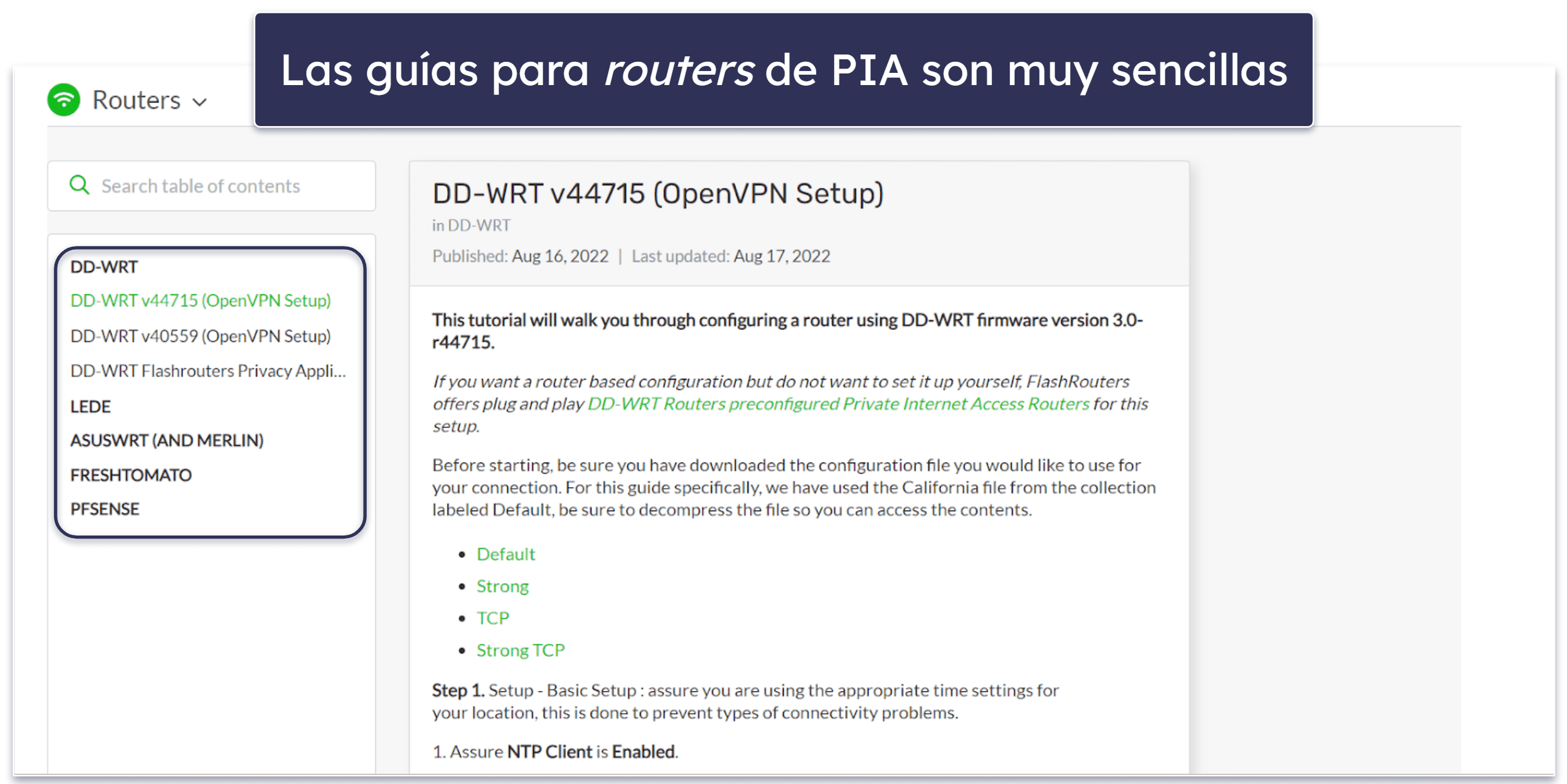 🥈2. Private Internet Access: Cuenta con excelentes funciones de seguridad y privacidad para Chromecast