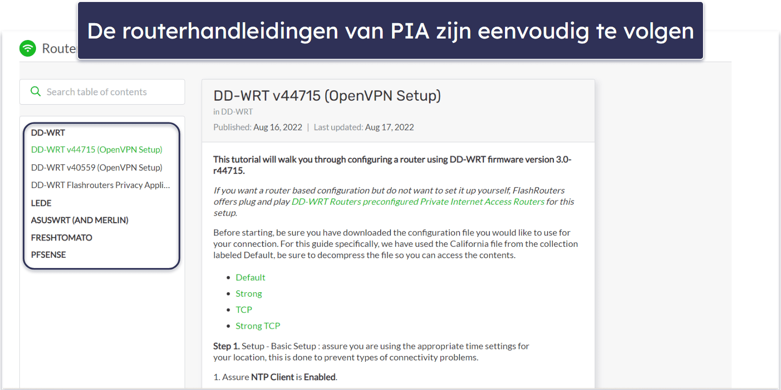 🥈2. Private Internet Access: geweldige privacy- en beveiligingsfuncties voor Chromecast
