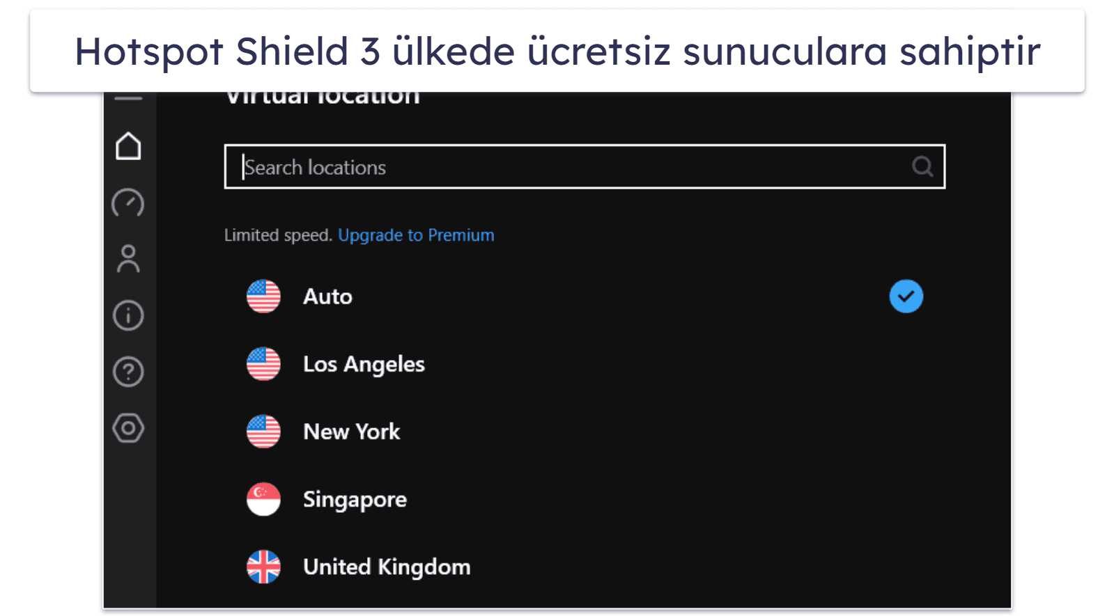 5. Hotspot Shield : Yüksek Hızlara Sahip Ücretsiz Bir VPN
