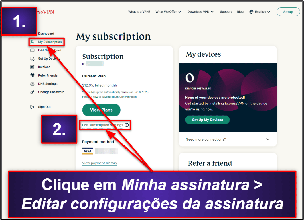 Como cancelar sua assinatura do ExpressVPN (guia passo a passo)